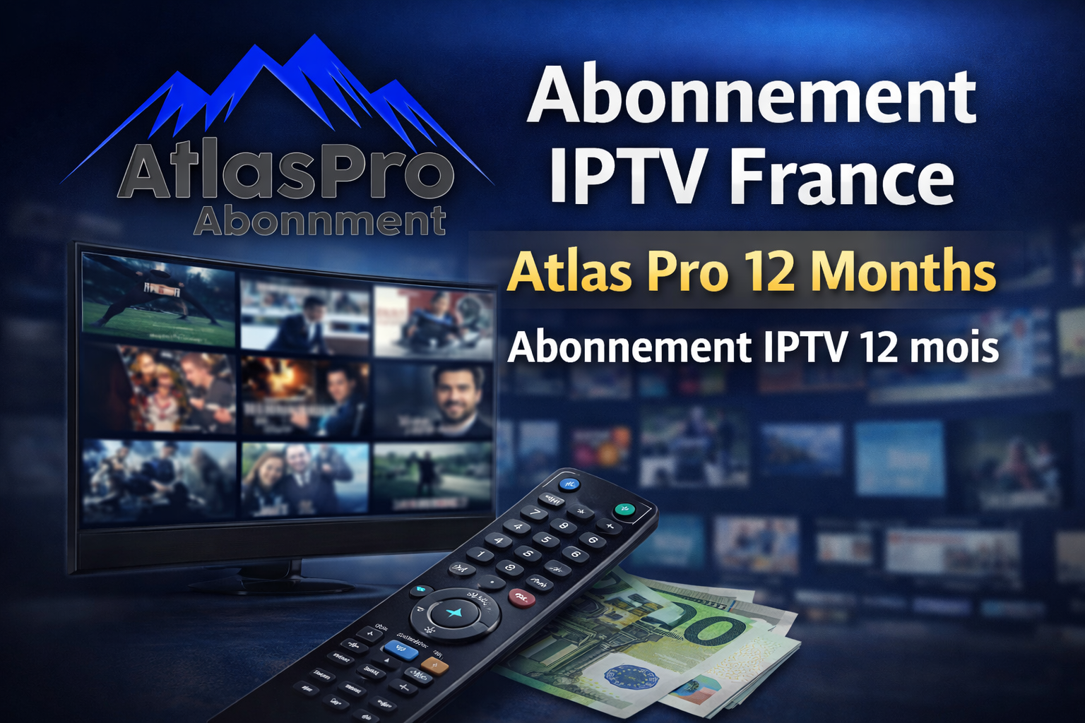 abonmentiptv12mois Atlas Pro Abonnement IPTV 4K UHD France