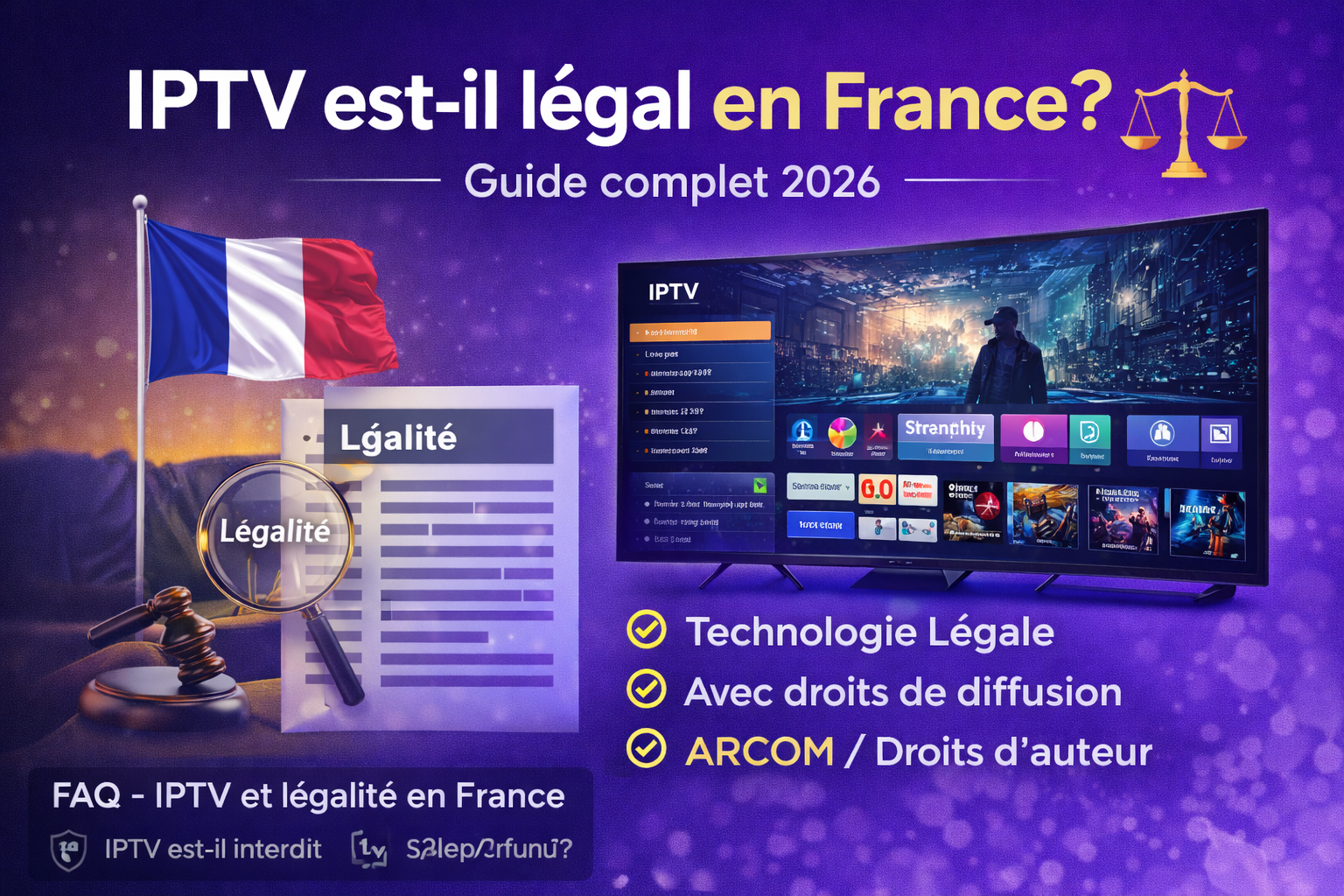 IPTVlégalenFrance Atlas Pro Abonnement IPTV 4K UHD France