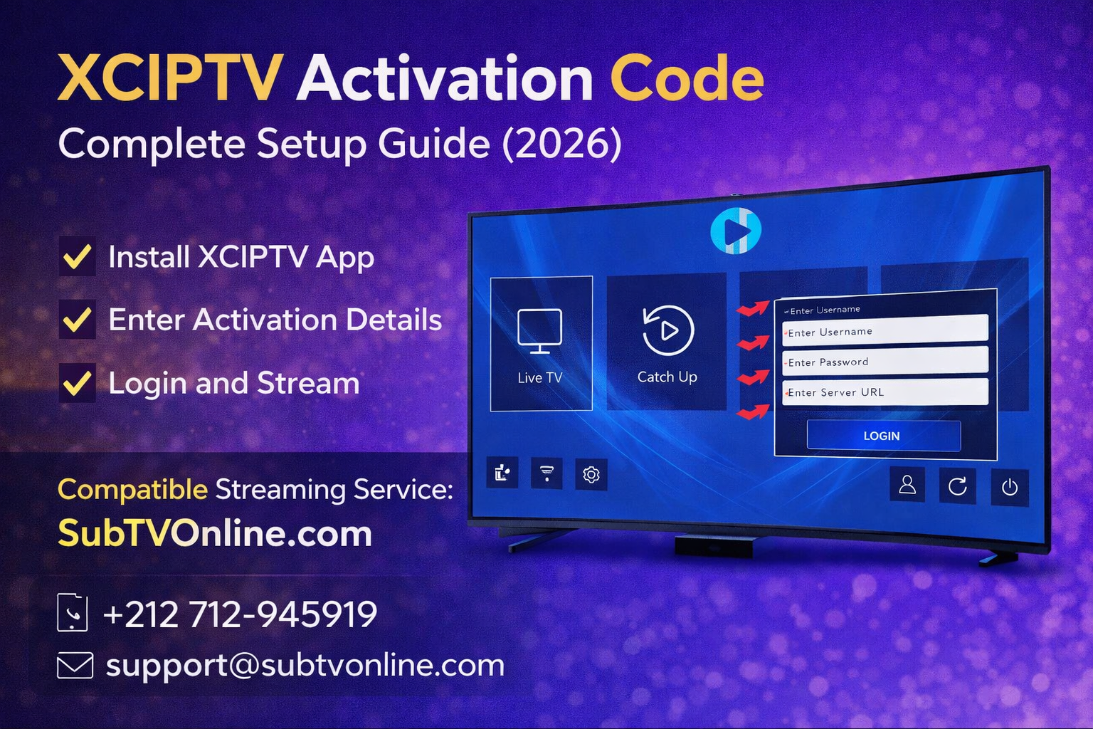XCIPTV activation code Atlas Pro Abonnement IPTV 4K UHD France