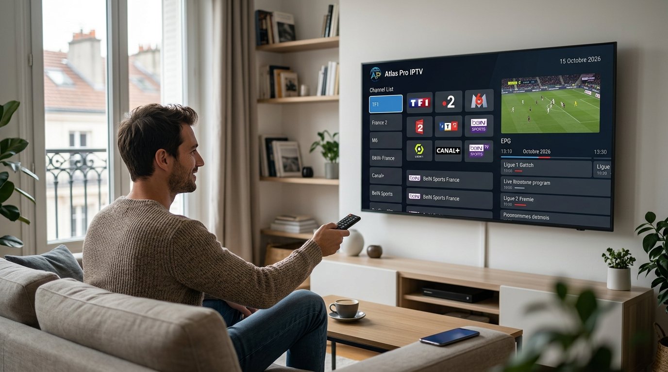 Le meilleur abonnement IPTV France 2026 — Atlas Pro sur Smart TV