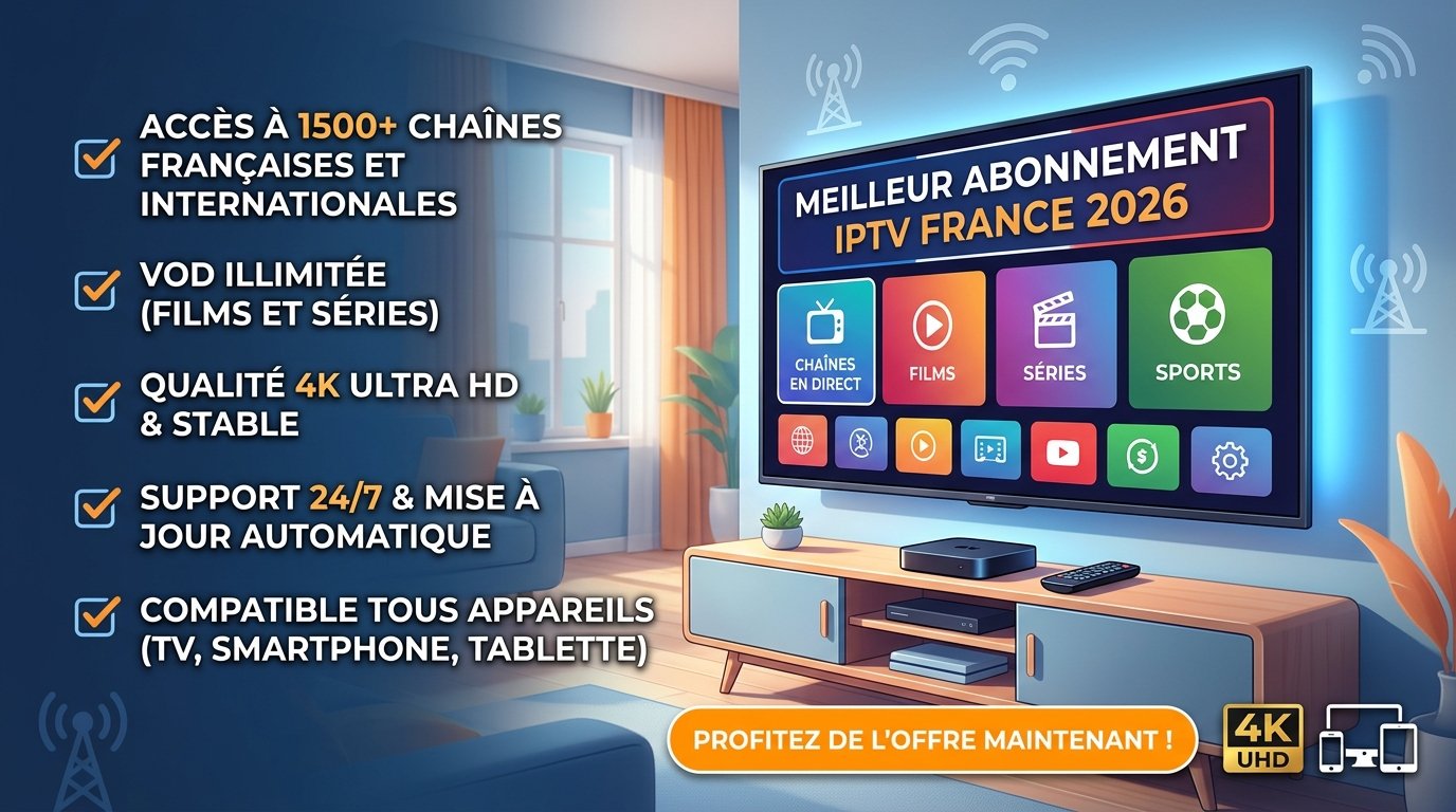 Meilleur Abonnement IPTV France 2026